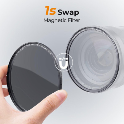 Avatar Shop|K&F 52mm Kit Filtre Magnetice, MCUV, CPL, ND1000, Inel Adaptor Magnetic, 28 Straturi Multi-Coating|K&F Concept