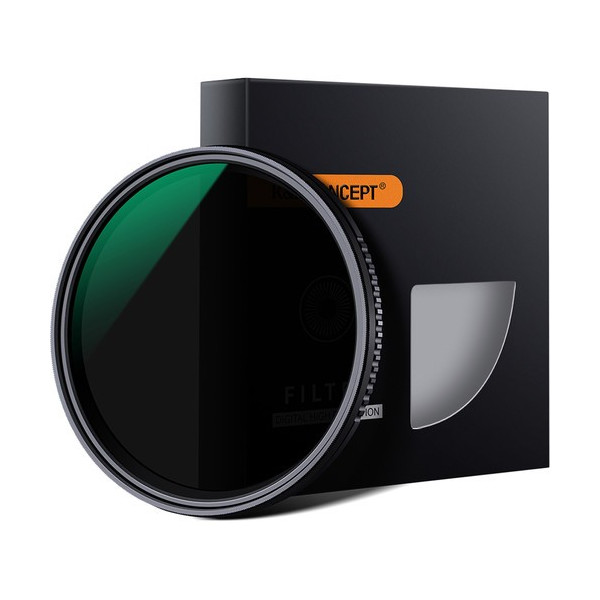 K&F MV36 Filtru ND Variabil, ND8-ND2000, 52mm, Sticla Optica Japoneza, Rezistent la Apa, Acoperire Verde 24 Straturi