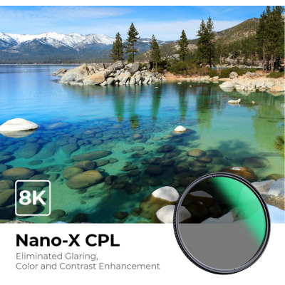 Avatar Shop|K&F 52MM XC15 Filtru CPL Nano-X B270, HD, Rezistent la Apa, Anti-Zgariere, Strat Verde|K&F Concept