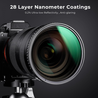 Avatar Shop|K&F 52mm XV40 Filtru ND Variabil, ND8-ND128, 3-7 Stop-uri, Rama Ultra-Subtire 7.4mm, Fara Efect X, Acoperire Nano 33 Straturi|K&F Concept