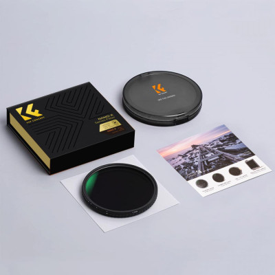 Avatar Shop|K&F 52mm XV40 Filtru ND Variabil, ND8-ND128, 3-7 Stop-uri, Rama Ultra-Subtire 7.4mm, Fara Efect X, Acoperire Nano 33 Straturi|K&F Concept