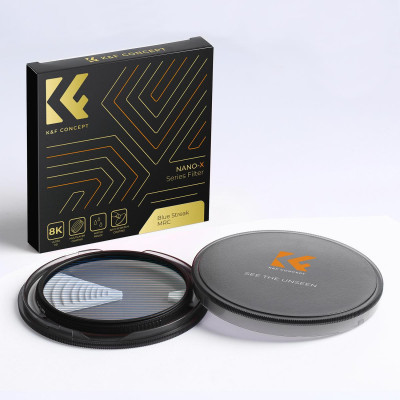 Avatar Shop|K&F 52mm Filtru Blue Streak, Grosime 2mm, HD, Rezistent la Apa, Anti-Zgariere, Acoperire Verde|K&F Concept