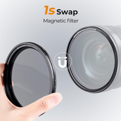 Avatar Shop|K&F NANO-X Filtru Variabil ND8-128 Magnetic, Diametru 55mm, Instalare Rapida, Cadru Self-Locking, 28 Straturi Nanometrice|K&F Concept