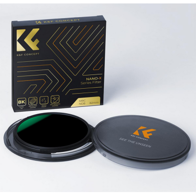Avatar Shop|K&F Nano-X ND8 Filtru Foto ND, Diametru 55mm, 3 Stopuri, Sticla Optica AGC Japoneza, Rama Aluminiu, Grosime 3.3mm|K&F Concept