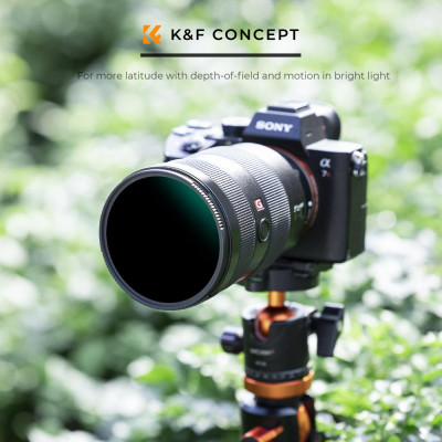 Avatar Shop|K&F Concept Filtru ND64 Nano-X 58mm, 6 Stop, Densitate Neutra Fixa, Sticla Optica, Rezistent la Apa si Zgarieturi|K&F Concept