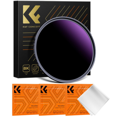 Avatar Shop|K&F Nano-X Ultra Filtru ND1000000, 58mm, 20 Stopuri, Acoperire Nano 28 Straturi, Rezistent la Apa si Zgarieturi|K&F Concept