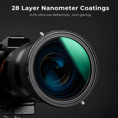 Avatar Shop|K&F XB42 Nano-X Filtru CPL+ND Variabil, Diametru 62mm, ND2-ND32, 1-5 Stop-uri, 2 in 1, Fara Efect X|K&F Concept
