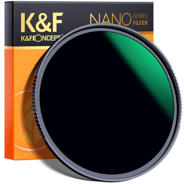 K&F 67MM XN26 Filtru ND1000 Fix Nano-X, Reducere Lumina 10 Stopuri, Sticla Optica Premium, Acoperire Nano 28 Straturi