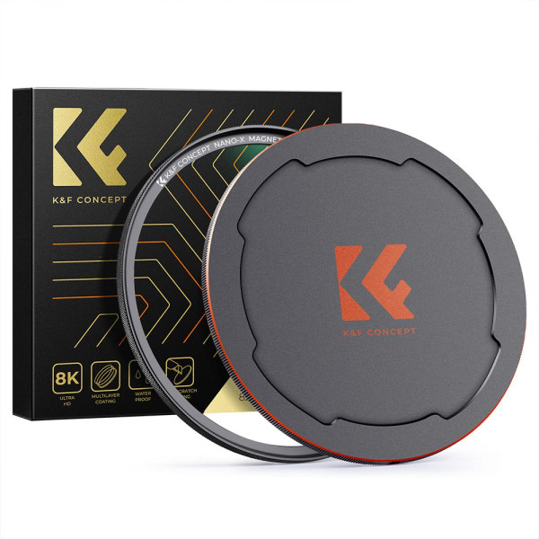 K&F Filtru MCUV Magnetic 72mm, Montare in 1 Secunda, Nano-Coating 28 Straturi, Cadru Ultra-Subtire, Rezistent la Zgarieturi