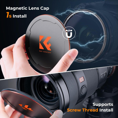 Avatar Shop|K&F Filtru MCUV Magnetic 72mm, Montare in 1 Secunda, Nano-Coating 28 Straturi, Cadru Ultra-Subtire, Rezistent la Zgarieturi|K&F Concept