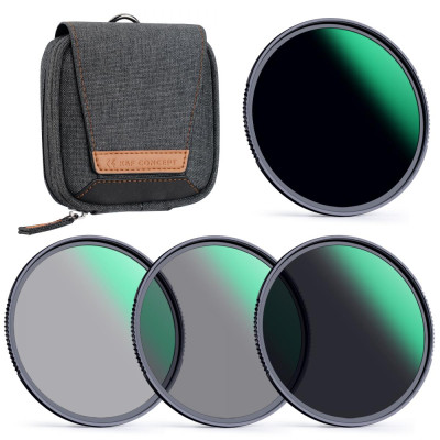 Avatar Shop|K&F Concept 72mm Nano-X Series Kit Filtre ND, ND4+ND8+ND64+ND1000, Acoperire Verde, 28 Straturi Multi-Coating, Rama Aluminiu|K&F Concept