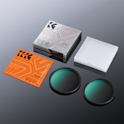 Avatar Shop|K&F Concept K Series Kit Filtre Black Mist 77mm, 1/4 + 1/8, Efect Cinematic, 18 Straturi Nano, Rama Ultra Subtire 3.3mm|K&F Concept