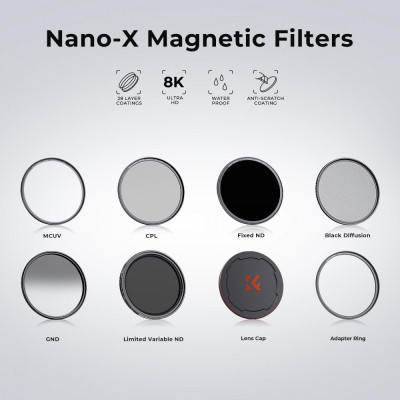 Avatar Shop|K&F 82MM Filtru CPL Magnetic NANO-X, HD, Rezistent la Apa, Anti-Zgariere, Montare Magnetica|K&F Concept