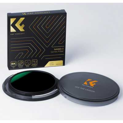 Avatar Shop|K&F 82mm Nano-X ND8 Filtru Foto, ND 3 Stop, Sticla Optica AGC, Rama Aluminiu, Ultra-Slim 3.3mm|K&F Concept