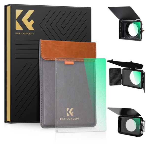 K&F Filtru Black Mist 1/8, 4x5.65 Inch, Sticla AGC Japoneza, Nano-Coating 28 Straturi, Compatibil Tilta si SmallRig