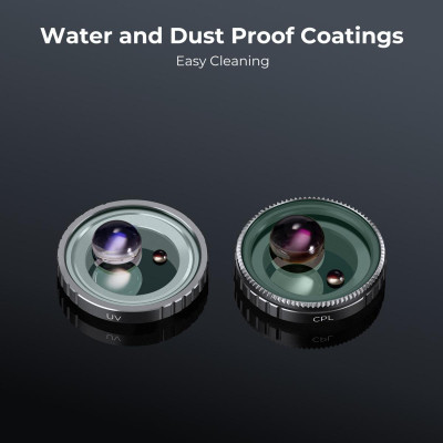 Avatar Shop|K&F Concept Kit 3 Filtre UV+CPL+ND4, Pentru Insta360 GO 3, Sticla HD AGC, 28 Straturi Anti-Reflexie, Rezistent la Apa|K&F Concept