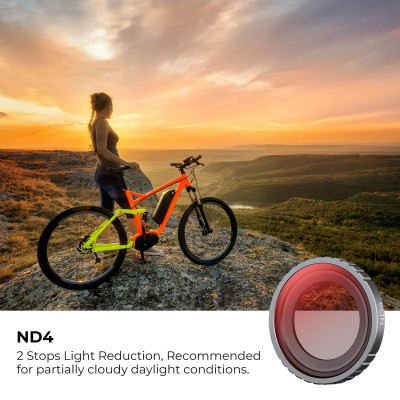 Avatar Shop|K&F Concept Kit 3 Filtre UV+CPL+ND4, Pentru Insta360 GO 3, Sticla HD AGC, 28 Straturi Anti-Reflexie, Rezistent la Apa|K&F Concept