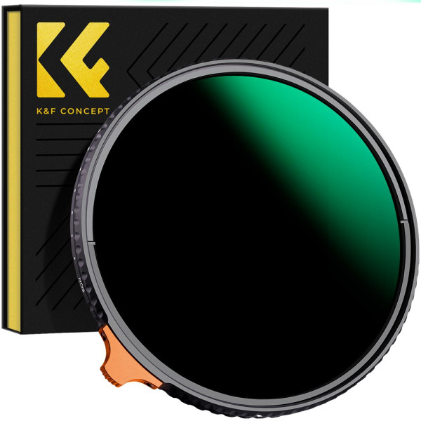 K&F Concept Filtru ND Variabil 49mm, ND3-ND1000, Sticla Optica Japoneza, Nano-coating 28 Straturi, Seria Nano-X