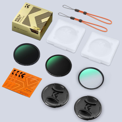Avatar Shop|K&F Concept Set Filtre 49mm CPL+MCUV+ND1000, Sticla Optica AGC, Rama CNC Ultra-Subtire, Reducere Lumina 10 Stop-uri|K&F Concept