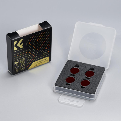 Avatar Shop|K&F Concept Kit 4 Filtre pentru Insta360 GO 3, ND8, ND16, ND32, ND64, Sticla Optica AGC HD, Rama Aluminiu Aviatic|K&F Concept