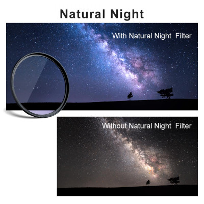 Avatar Shop|K&F Concept XK44 Filtru Natural Night, Diametru 67mm, Sticla Optica Germana, Rezistent la Apa, Anti-Zgariere, Tratament Verde|K&F Concept