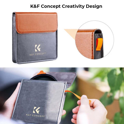 Avatar-Shop|K&F Concept Filtru ND Variabil 72mm, ND3-ND1000, Seria Nano-X, Ultra-Subtire HD, Nano-Coating Dubla Fata 28 Straturi|K&F Concept
