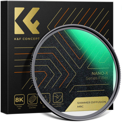 Avatar Shop|K&F Concept Filtru Difuzie Nano-X Microlight Shimmer, 72mm, Sticla Optica, MRC 28 Straturi, Rama Aluminiu Aviatic 3.3mm|K&F Concept