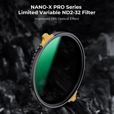 Avatar Shop|K&F Concept Filtru ND 77mm, ND2-32 Variabil, Rama din Alama Ultra-Subtire, Strat Nano 36 Straturi, Seria Nano-X PRO|K&F Concept