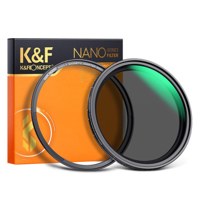 Avatar-Shop|K&F Concept Filtru ND Variabil Magnetic 82mm, ND2-ND32, 1-5 Stop, Fara Pata X, Seria NANO X, Sticla Optica|K&F Concept