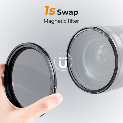 Avatar-Shop|K&F Concept Filtru ND Variabil Magnetic 82mm, ND2-ND32, 1-5 Stop, Fara Pata X, Seria NANO X, Sticla Optica|K&F Concept