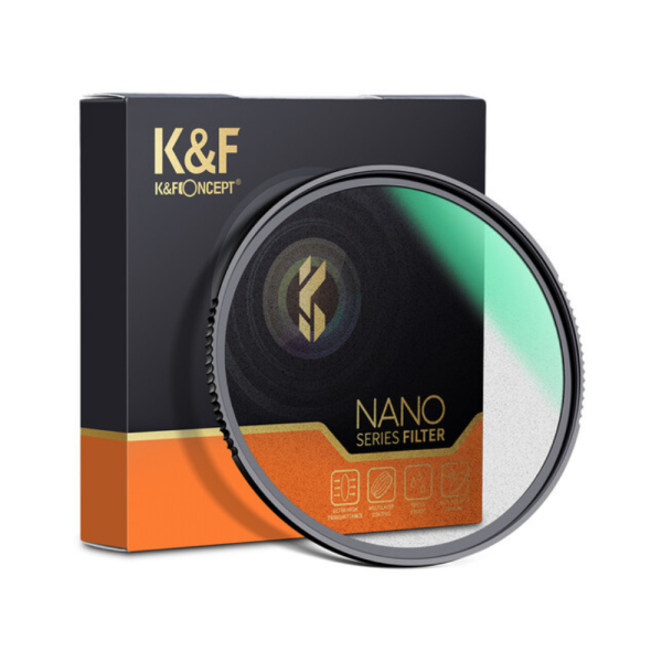 K&F Concept 82mm Filtru Nano-X Black Mist 1/2, Factor Filtru 1.2x, Multi-Coating, Rama Aluminiu, Design Slim