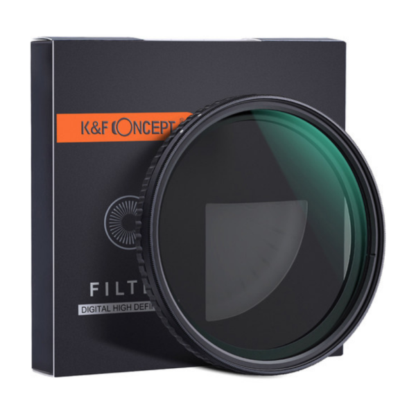 K&F Concept XV38 Filtru ND Variabil Nano-X, Diametru 86mm, Interval ND2-ND32, Fara Cruce Neagra