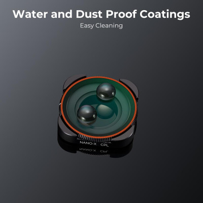 Avatar Shop|K&F Concept Filtru CPL pentru Camera Actiune, Sticla Optica AGC, 28 Straturi Nano-Coating, Rezistent la Apa, Design Baioneta|K&F Concept