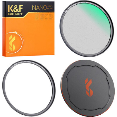 Avatar Shop|K&F Concept Nano-X Filtru Magnetic Black Mist 1/4, Diametru 67mm, Inel Adaptor Magnetic, Capac Obiectiv, 28 Straturi Coating|K&F Concept