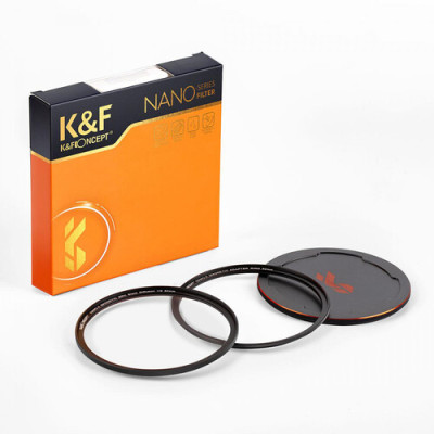 Avatar Shop|K&F Concept Nano-X Filtru Black Mist Magnetic 1/8, 82mm, Inel Adaptor Magnetic, Capac Obiectiv Magnetic|K&F Concept