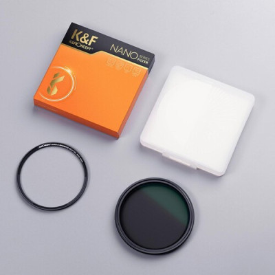 Avatar Shop|K&F Concept Nano-X Filtru ND Variabil, 58mm, 3-7 Stops, ND8-ND128, Montura Magnetica, 28 Straturi Nano-Coating|K&F Concept