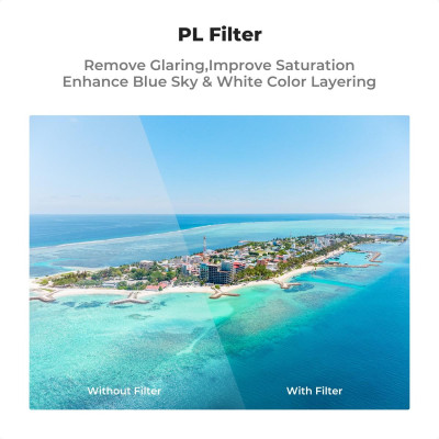 Avatar Shop|K&F Concept Kit Filtre DJI Avata 2, 6 Bucati UV PL ND8 ND16 ND32 ND64, Rama Aluminiu, Sticla Optica HD, Ultra-Subtire|K&F Concept