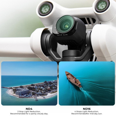 Avatar Shop|K&F Concept Filtru ND Variabil pentru DJI Mini 3 Pro/Mini 3, ND2-ND32, Reducere 1-5 Trepte Diafragma, Sticla AGC|K&F Concept