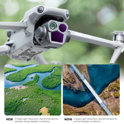 Avatar Shop|K&F DJI Mavic 3 Pro Set Filtre 3 in 1, CPL, ND8, ND16, Sticla Optica AGC, 28 Straturi Multi-Coating, Compatibil Gimbal|K&F Concept