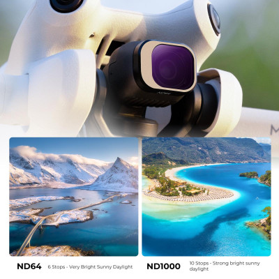 Avatar Shop|K&F Concept DJI Mini 4 Pro Set Filtre ND, 6 Bucati, ND4, ND8, ND16, ND32, ND64, ND1000|K&F Concept