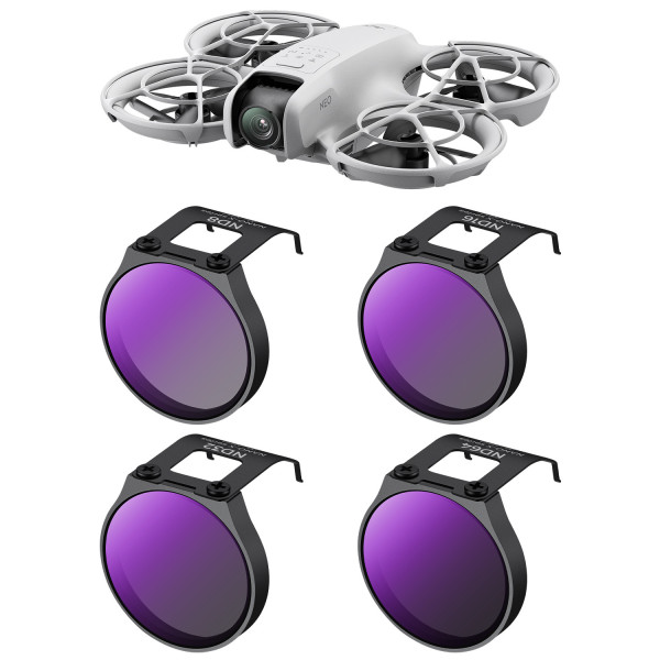 K&F DJI NEO Kit Filtre pentru Drona, ND8, ND16, ND32, ND64, UV, CPL, Sticla Optica HD