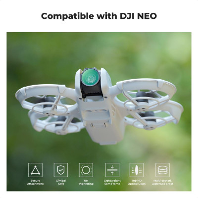 Avatar Shop|K&F Set Filtre DJI NEO 6 Piese, UV, CPL, ND8, ND16, ND32, ND64, Sticla Optica HD|K&F Concept