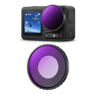 Avatar Shop|K&F Filtru ND8, DJI Osmo Action 4/5 Pro, Reducere Lumina 3 Stop, Sticla Optica AGC, 28 Straturi Multi-Coating|K&F Concept