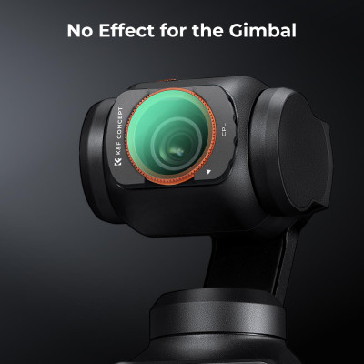 Avatar Shop|K&F Concept DJI Osmo Pocket 3 Set Filtre Magnetice, 3 Bucati CPL+ND4+ND8, Montare Magnetica, Sticla Optica cu Tratament|K&F Concept