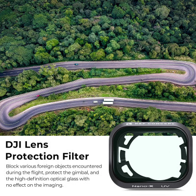 Avatar Shop|K&F Filtru UV pentru DJI Mini 3 Pro/Mini 3, Sticla Optica AGC, 28 Straturi Nano-Coating, Rezistent la Apa, Greutate 0.7g|K&F Concept