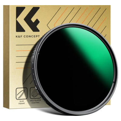Avatar Shop|K&F Concept KF01.1830V1 Filtru ND Variabil 49mm, ND3-ND1000, Sticla Optica Japoneza, Rezistent la Apa, Rama Ultra-Subtire 7.4mm|K&F Concept