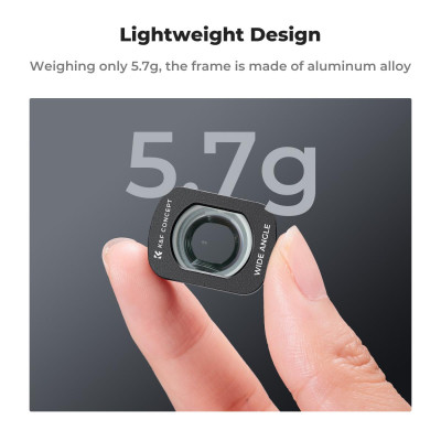 Avatar Shop|K&F Concept Filtru Magnetic Unghi Larg pentru DJI Osmo Pocket 3, FOV 112°, Sticla Optica AGC, Instalare Magnetica|K&F Concept