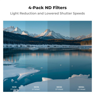 Avatar Shop|K&F Concept Set Filtre ND pentru DJI Air 3S, ND8, ND16, ND32, ND64, Sticla Optica AGC, Acoperire Nanometrica|K&F Concept