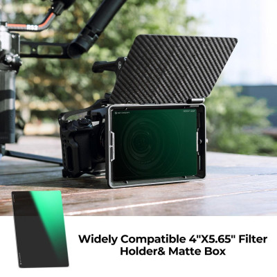 Avatar Shop|K&F ND16 Filtru ND Patrat, 4 Stopuri, 4x5.65 inch, Sticla Optica AGC, Acoperire Nano 28 Straturi, Compatibil Tilta si SmallRig|K&F Concept