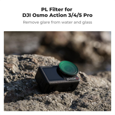 Avatar Shop|K&F KF01.2438V1 Filtru CPL, pentru DJI Osmo Action 3/4/5 Pro, Sticla Optica AGC, 28 Straturi Multi-Coating, Montare prin|K&F Concept
